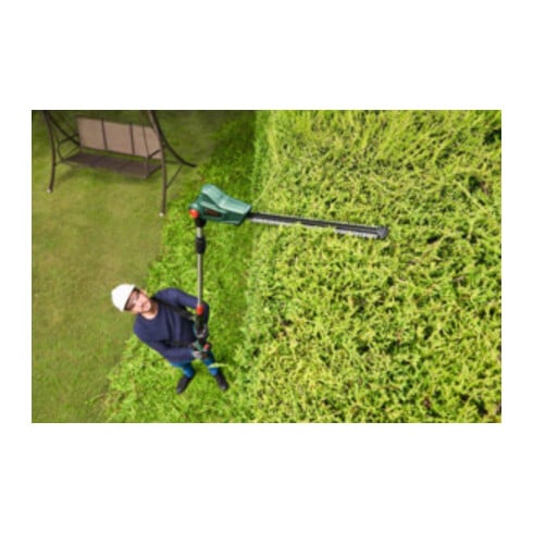 Bosch UniversalHedgePole 18 snoerloze telescopische heggenschaar met 1 x PBA 18V 2,5 Ah oplaadbare accu