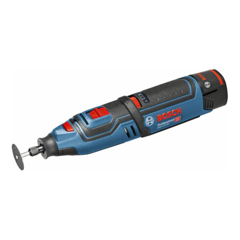 Bosch Utensile a rotazione a batteria GRO 12V-35 con 2 x batterie agli ioni di litio da 2,0 Ah L-BOXX