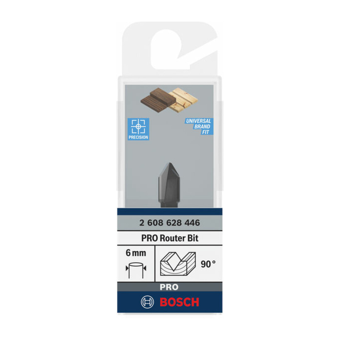 Bosch V-groeffrees 6 mm
