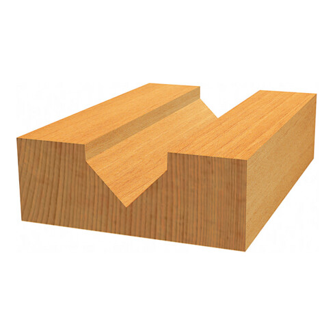 Bosch V-groeffrees Expert for Wood met 8 mm schacht D 12,7 mm L 10 mm G 44,5 mm 90°.