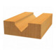 Bosch V-groeffrees Standard for Wood met 6 mm schacht D1 12,7 mm L 12,7 mm,G 45 mm,90°-4
