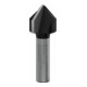Bosch V-groeffrees Standard for Wood met 8 mm schacht D1 16 mm L 16 mm G 45 mm 90°.