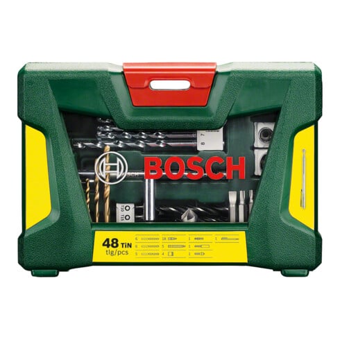 Bosch V-Line Box, Bohrer- und Bit-Set, 48-teilig, Magnetstab