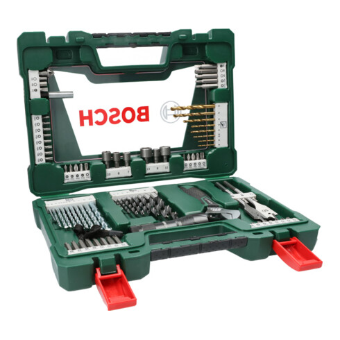 Bosch V-Line TiN-Bohrer- und Bit-Set, mit Taschenlampe und Gabelschlüssel