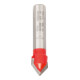 Bosch V-Nutfräser Expet for Wood mit 8 mm Schaft D 12,7 mm L 10 mm G 44,5 mm 90°