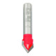 Bosch V-Nutfräser Expet for Wood mit 8 mm Schaft D 12,7 mm L 10 mm G 44,5 mm 90°