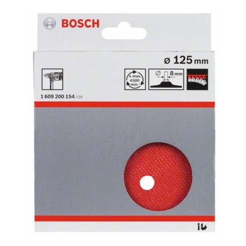 Bosch Velcro pad 125 mm 8 mm