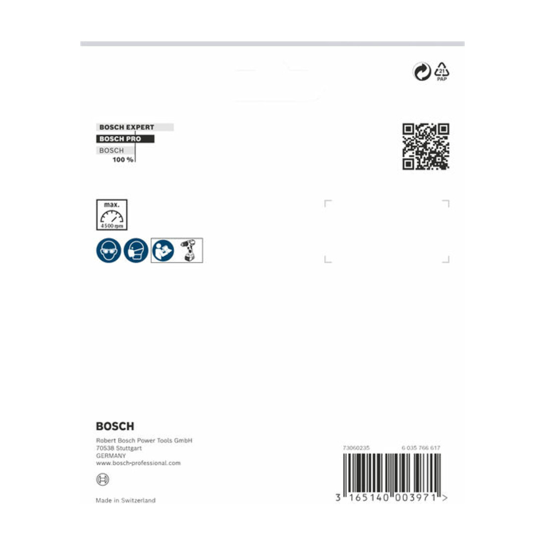Bosch Velcro pad 125 mm 8 mm