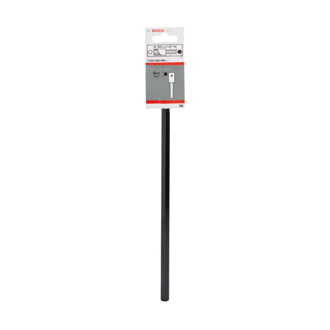 Bosch Verlängerung , 305 mm mit Schlüsselweite 5/16"/8-mm-Sechskantaufnahmeschaft
