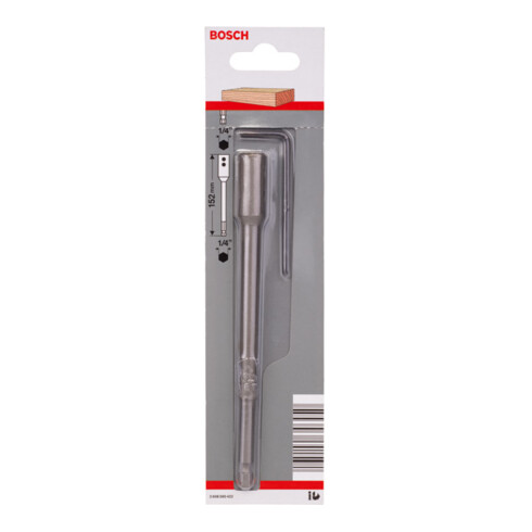 Bosch verlengstuk 1/4", zeskantschacht voor vlakfreesmachine met zelfsnijsnelheid 152 mm
