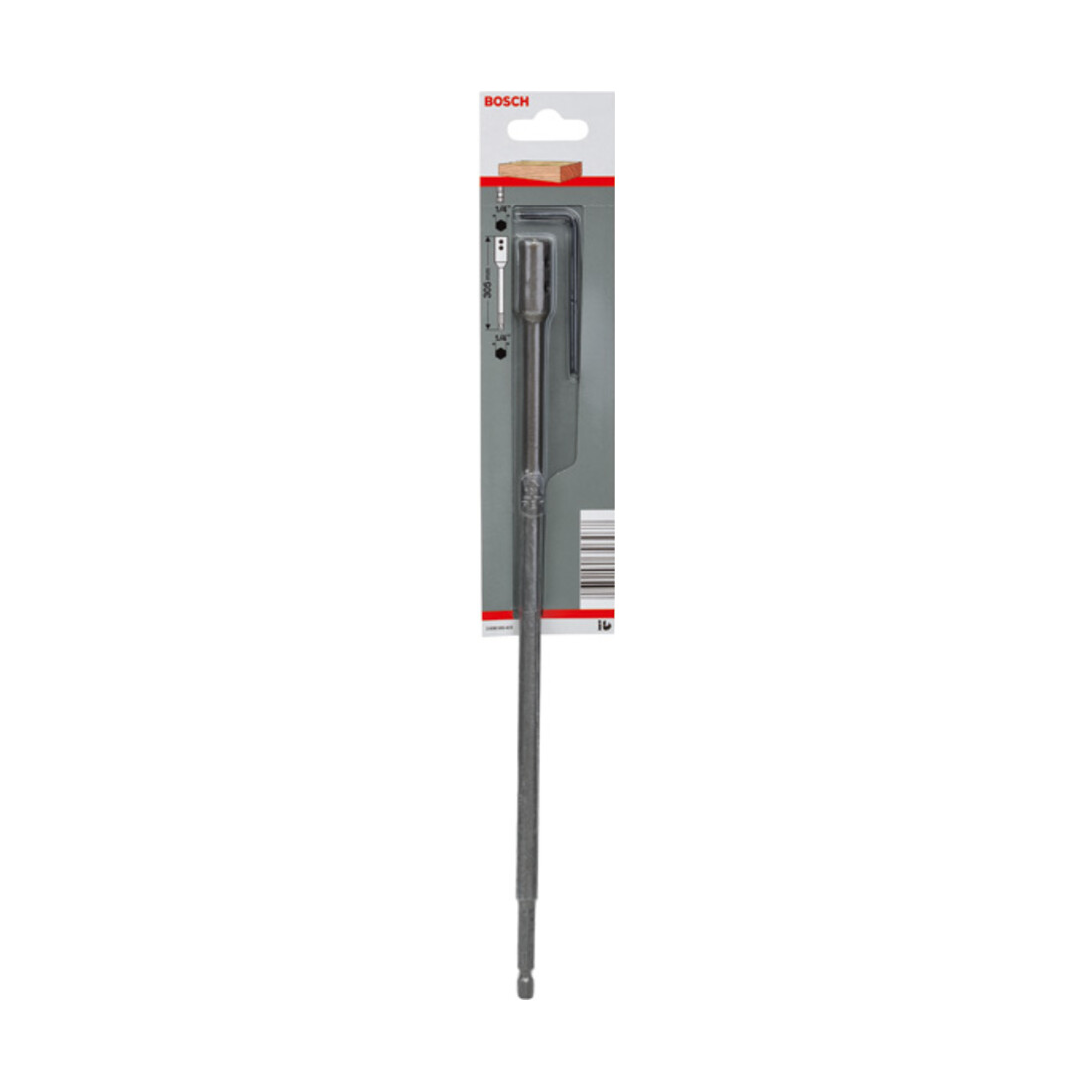Bosch verlengstuk 1/4", zeskantschacht voor zelfsnijdende vlakfreesboor 305 mm
