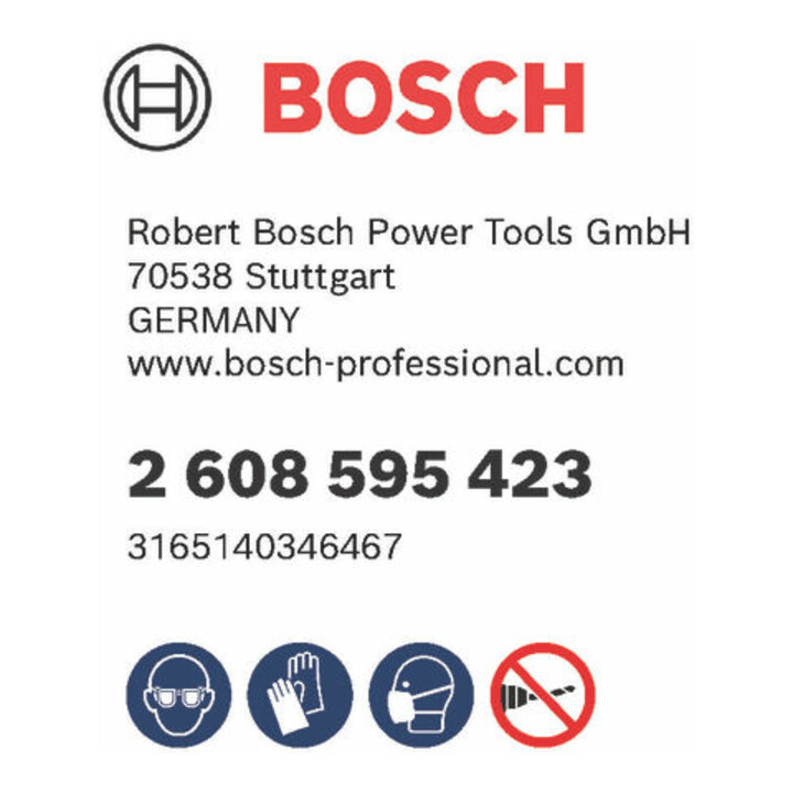 Bosch verlengstuk 1/4", zeskantschacht voor zelfsnijdende vlakfreesboor 305 mm