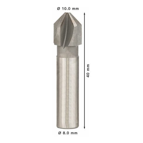 Bosch HSS verzinkboor, zeskantschacht, 1/4 inch schacht