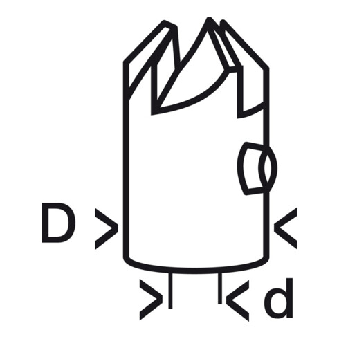 Bosch verzinkboor voor houtdraaiboren