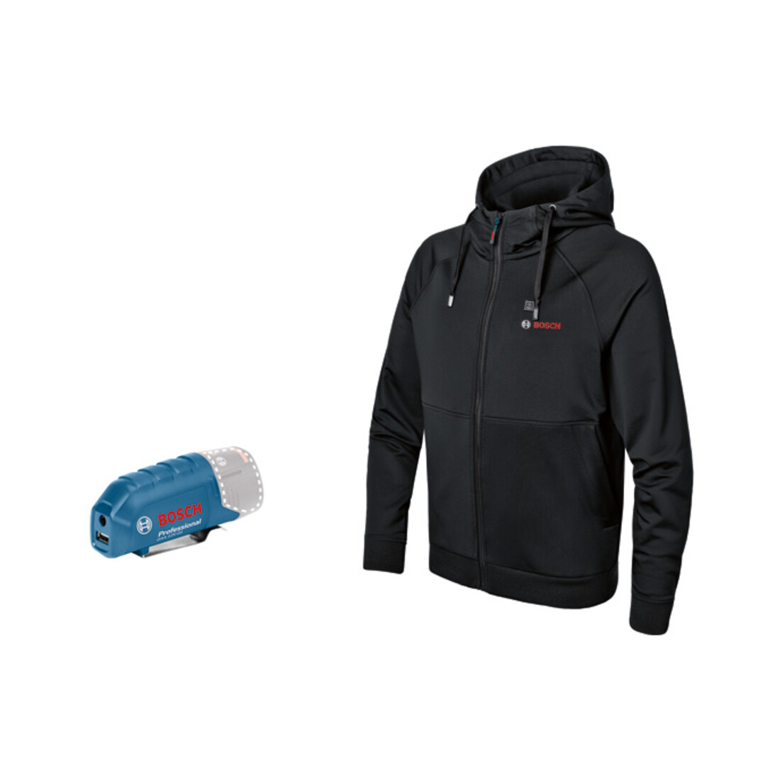 Bosch Vêtements chauffants GHH 12+18V XA : Adaptateur de batterie GAA 10.8V-21 Professional