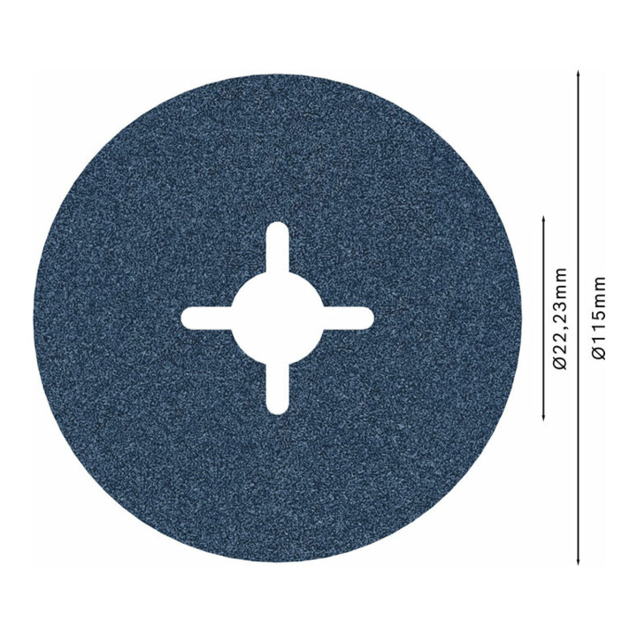 Bosch vezelschijf R574 Best for Metal zirkoon korund 115 mm 22,23 mm 120