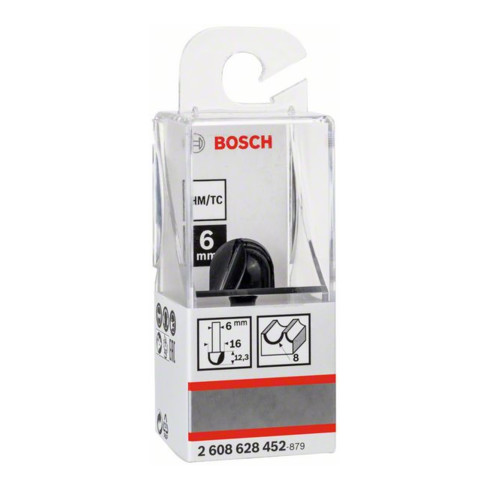 Bosch vijlmes 6 mm R1 8 mm D 15,9 mm L 12,3 mm G 45 mm