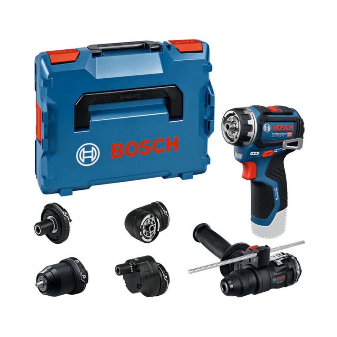 Bosch Visseuse GSR 12V-32 FC, divers embouts, poignée supplémentaire, butée de profondeur, L-BOXX