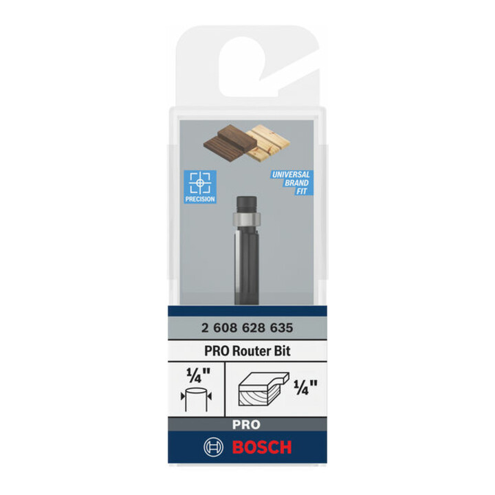 Bosch vlakfrees 1/4", D1 6,35 mm, L 12,7 mm, G 54 mm