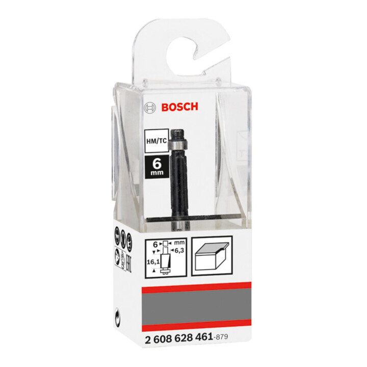 Bosch vlakfrees 6 mm D1 6,35 mm L 16,1 mm G 54 mm