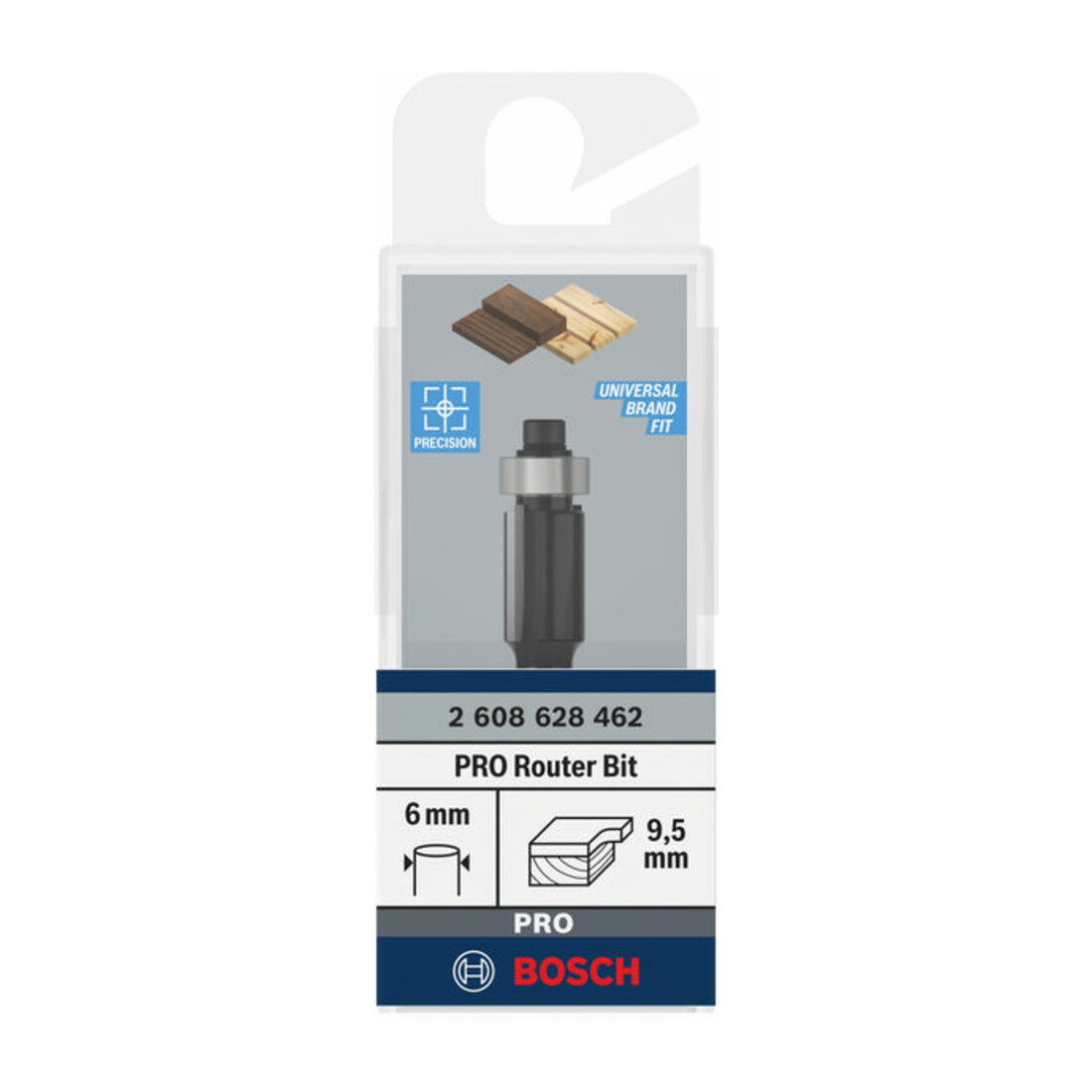 Bosch vlakfrees 6 mm D1 9,5 mm L 12,6 mm G 56 mm