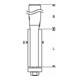 Bosch vlakfrees Expert for Wood 12 mm D1 12,7 mm L 50,8 mm G 106,8 mm-4