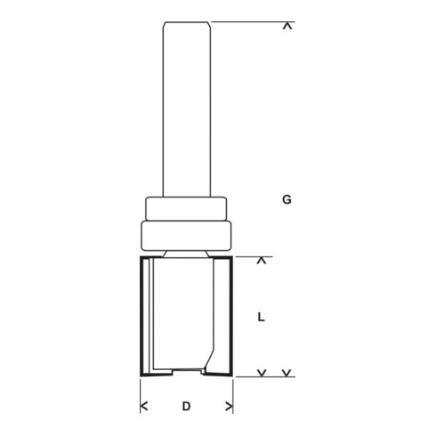 Bosch vlakfrees Expert for Wood 8 mm D1 16 mm L 20 mm G 60 mm