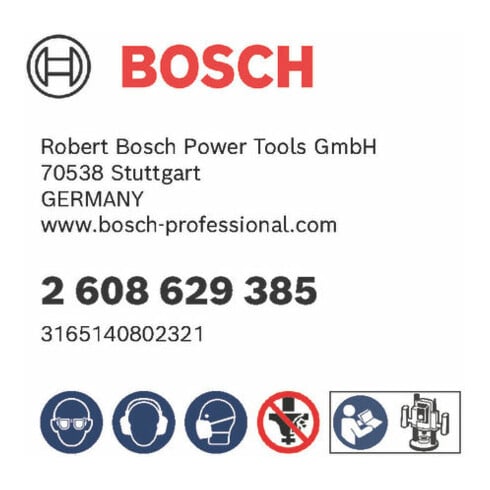 Bosch vlakfrees Expert for Wood 8 mm D1 16 mm L 20 mm G 60 mm