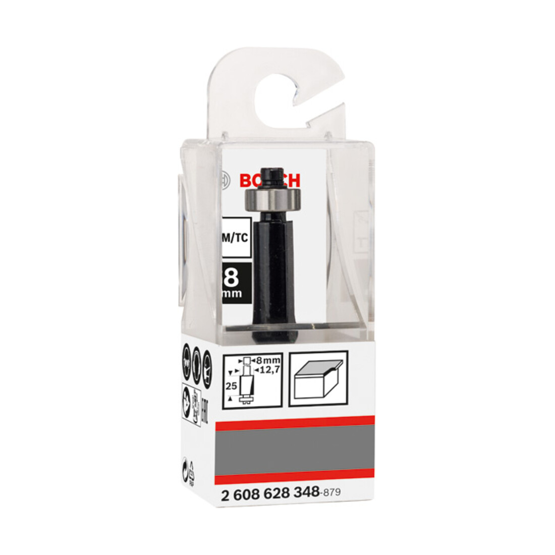 Bosch vlakfrees Standard for Wood 8 mm D1 12,7 mm L 25,4 mm G 68 mm