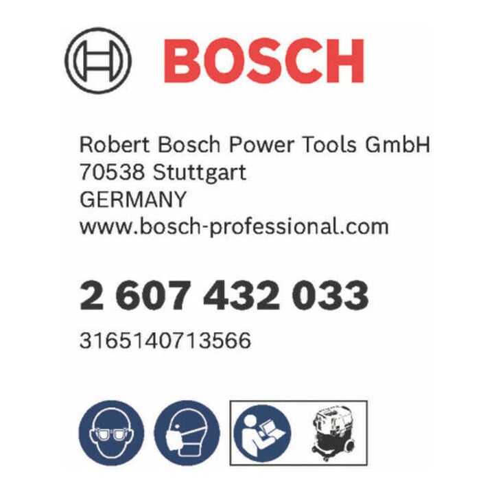 Bosch vlakvouwfilter cellulose 6150 cm², 240 x 140 x 56 mm