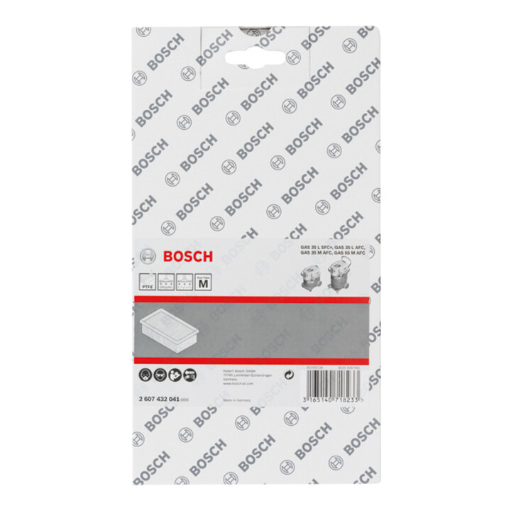 Bosch vlakvouwfilter polytetraflourethyleen vierkant 6150 cm², 240 x 140 x 56 mm
