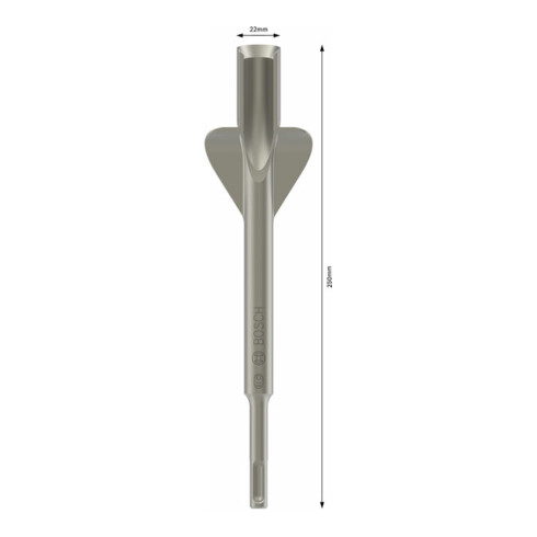Bosch vleugel/kanaalbeitel SDS plus, 250 x 22 mm
