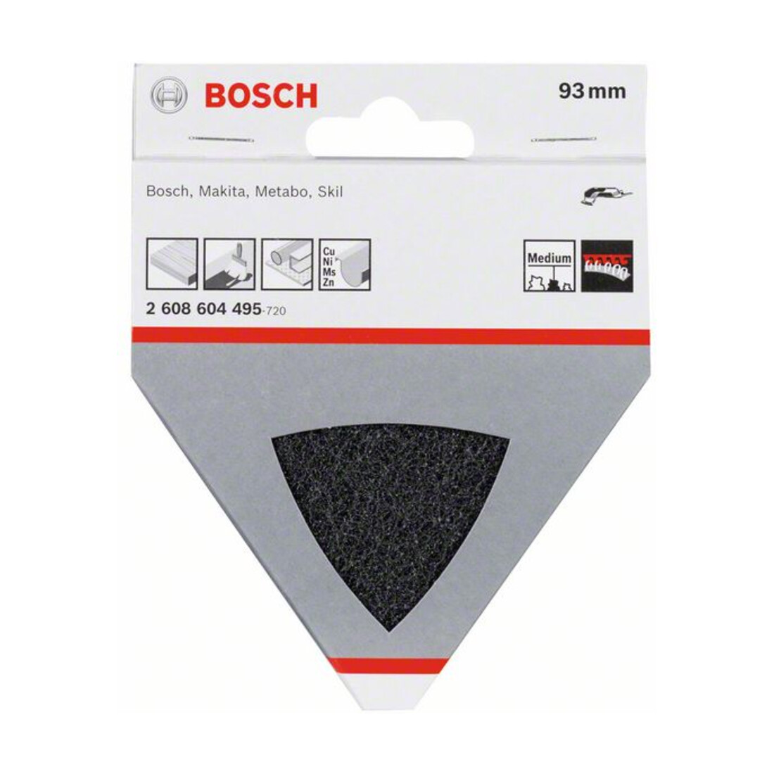 Bosch Vlies für Dreieckschleifer 93 mm 280 mittel