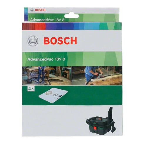 Bosch Vliesfilterbeutel für AdvancedVac 18V, 4-tlg.