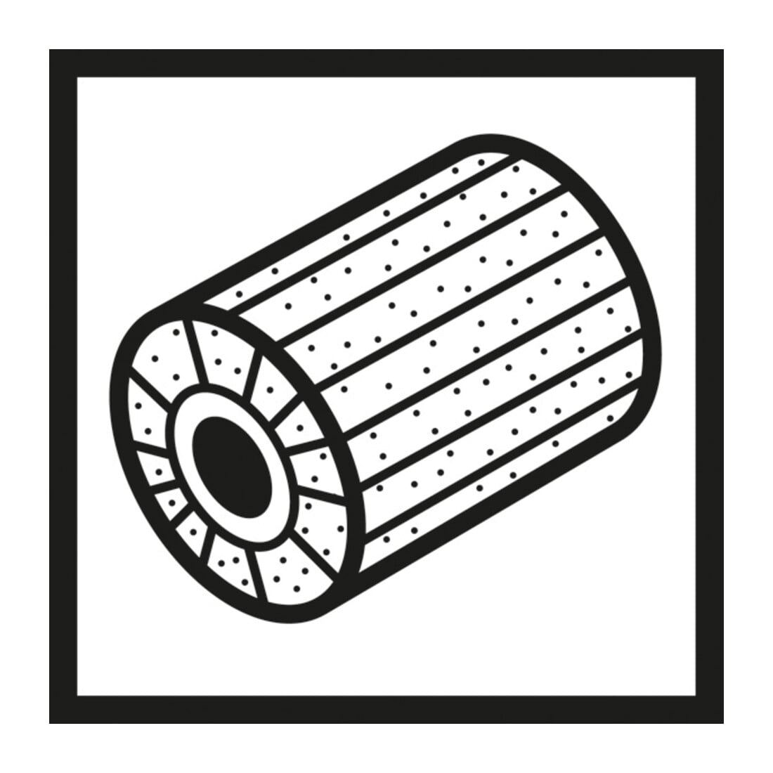 Bosch vliesschuurrol voor satineermachines