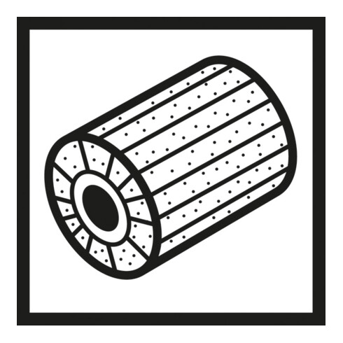 Bosch vliesschuurrol voor satineermachines
