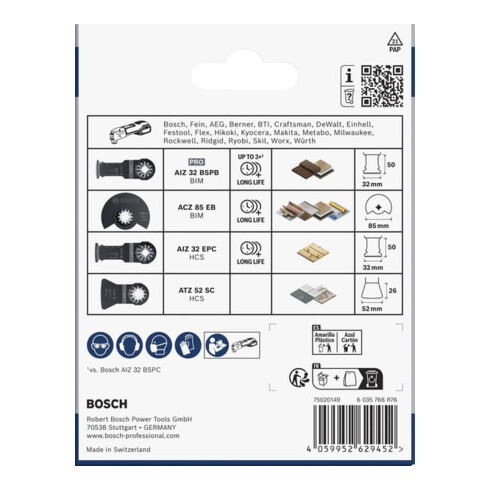 Bosch Vloer- en installatieset, 4-dlg.