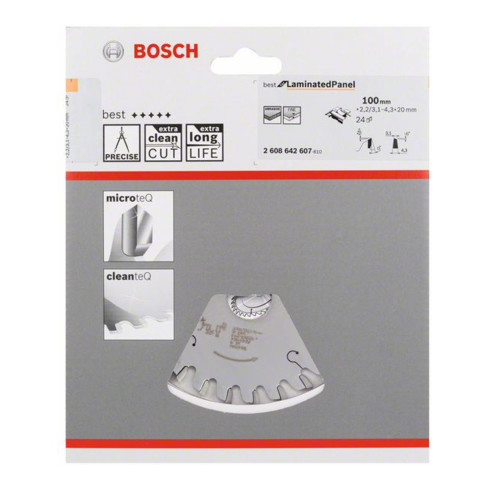 Bosch Kreissägeblatt Kunststoff Für horizontale/vertikale Format- und Tischkreissägen