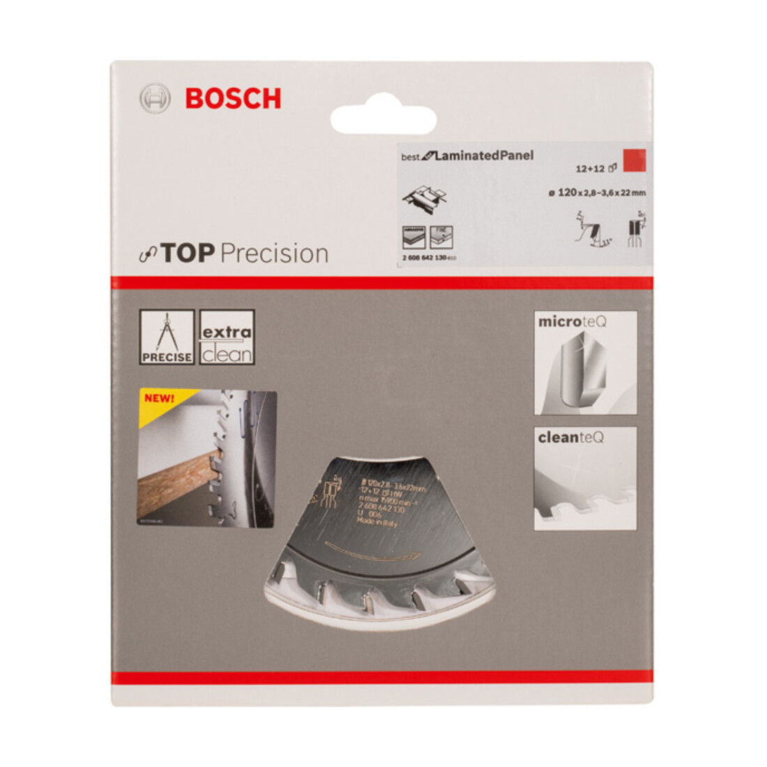 Bosch Kreissägeblatt Top Precision Kunststoff Für horizontale/vertikale Format- und Tischkreissägen