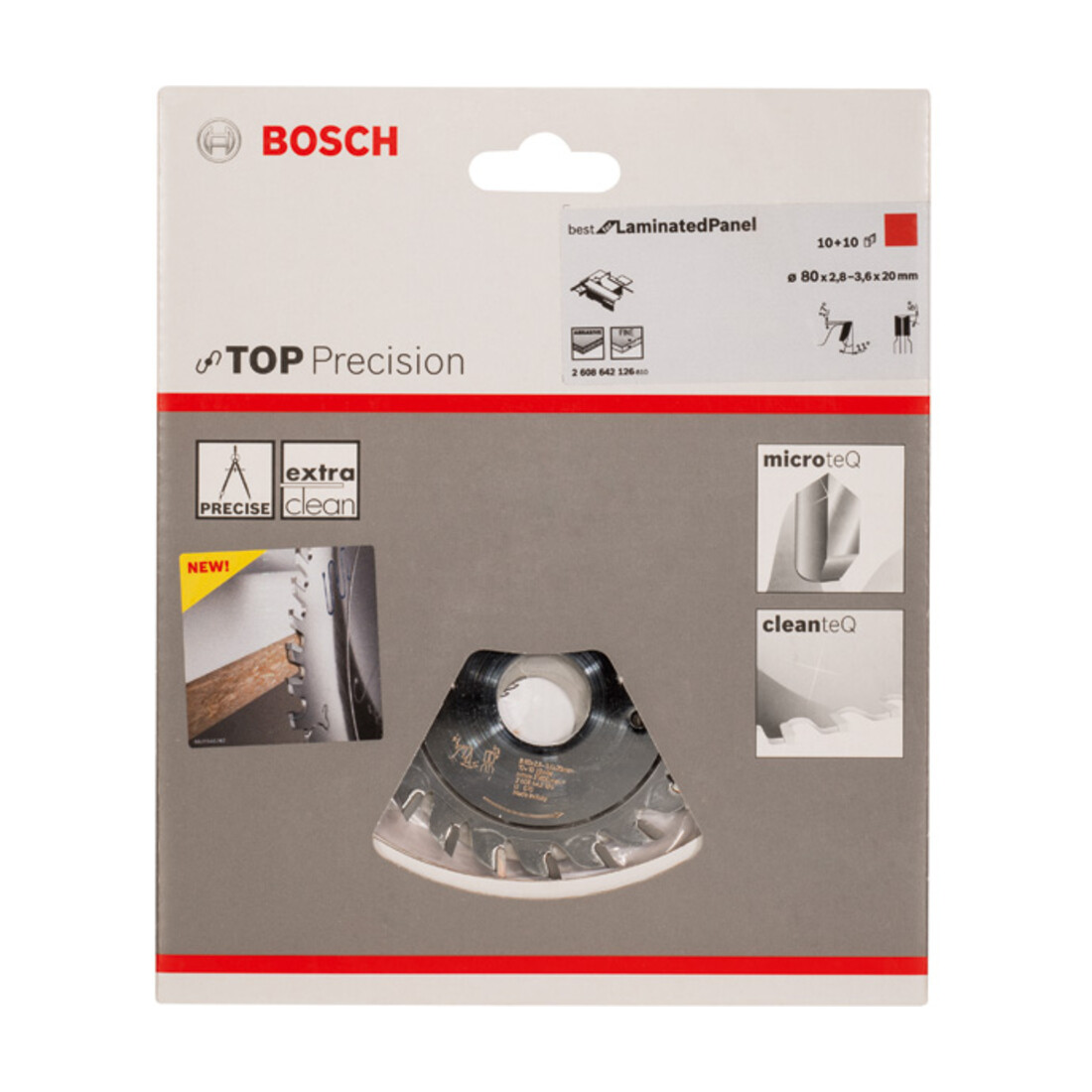 Bosch Kreissägeblatt Top Precision Kunststoff Für horizontale/vertikale Format- und Tischkreissägen