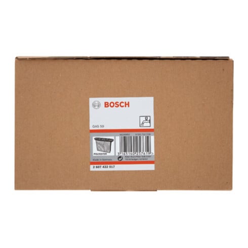 Bosch vouwfilter polyester vierkant 8600 cm², 257 x 69 x 187 mm
