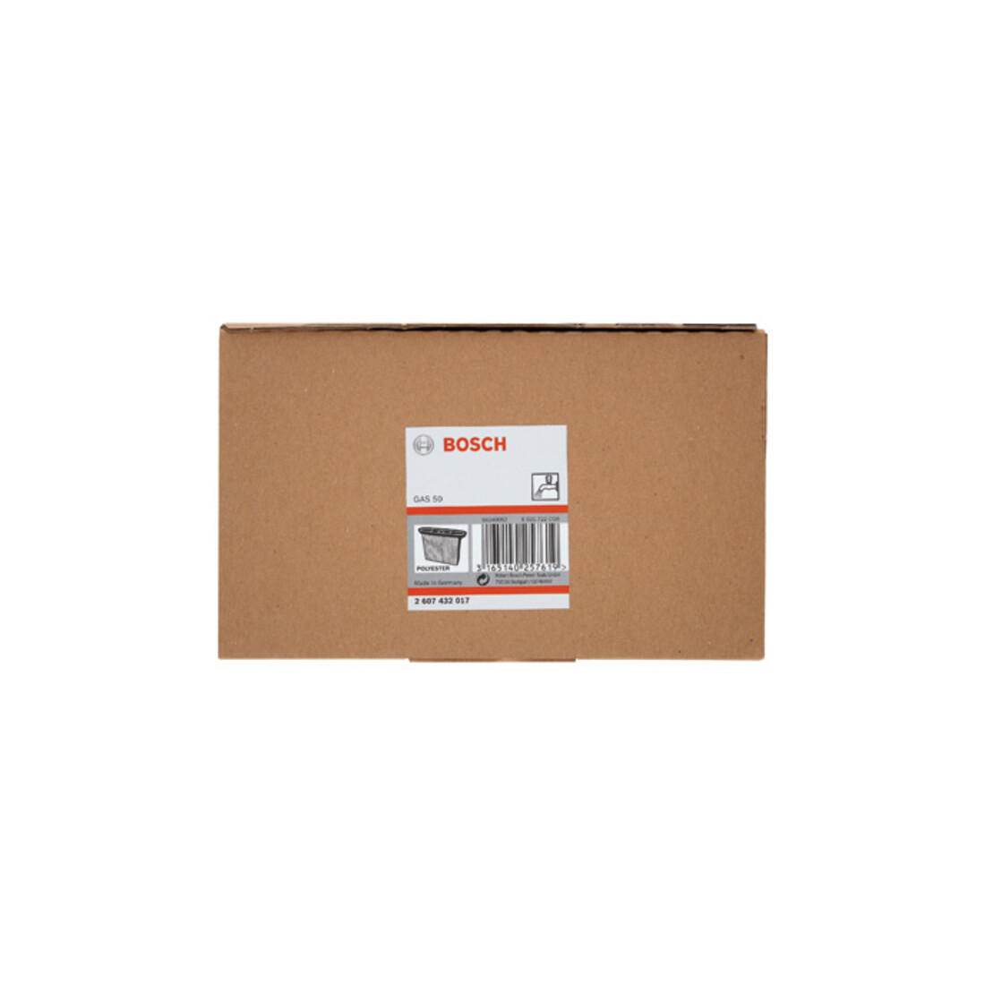 Bosch vouwfilter polyester vierkant 8600 cm², 257 x 69 x 187 mm