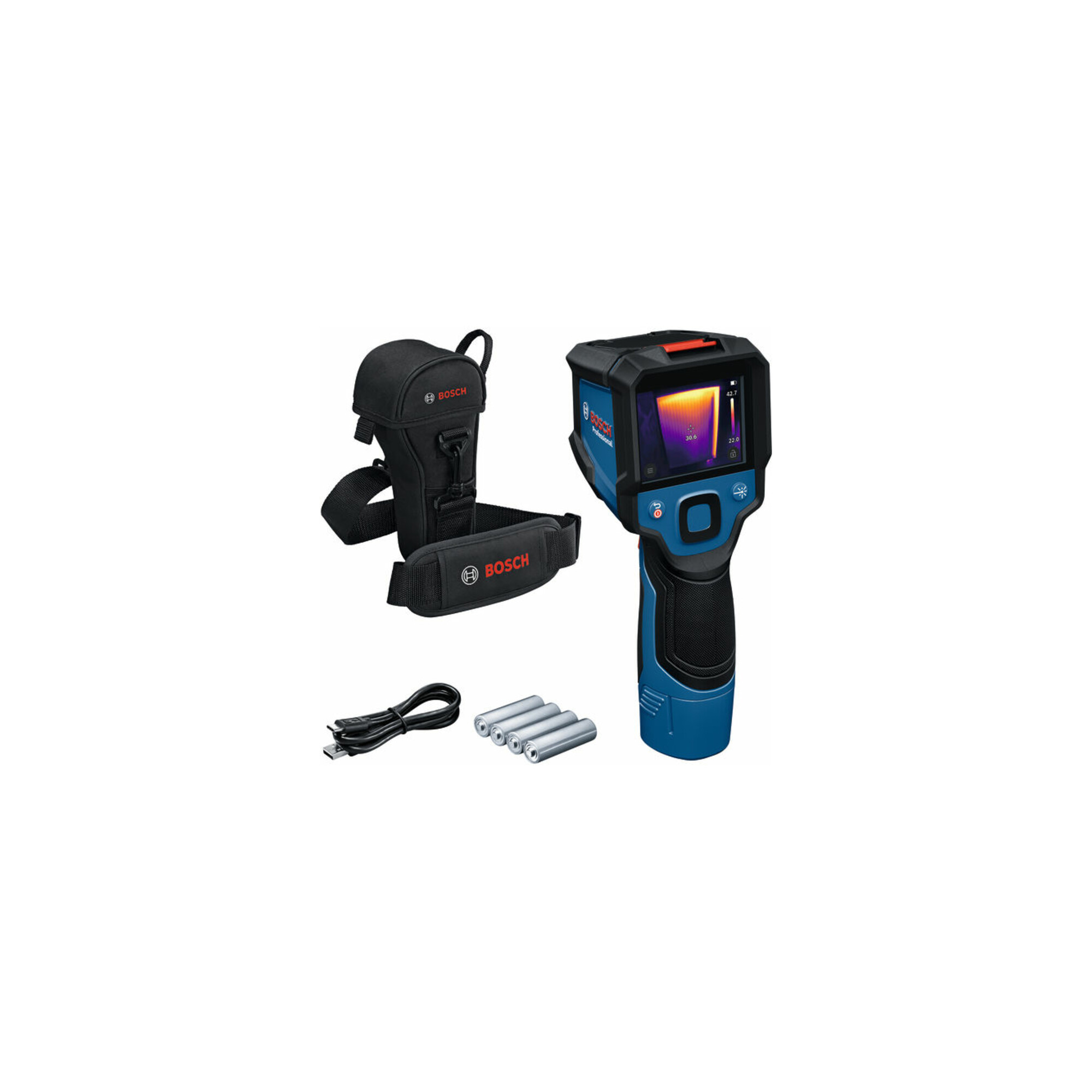 Bosch Wärmebildkamera GTC 12V-450-13, AA1 Alkaline Akku-Adapter, 4 x 1,5 Batterie (AA)