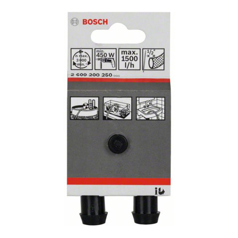 Bosch Wasserpumpe 1500 l/h 1/2", 3 m 18 m 10 Sekunden