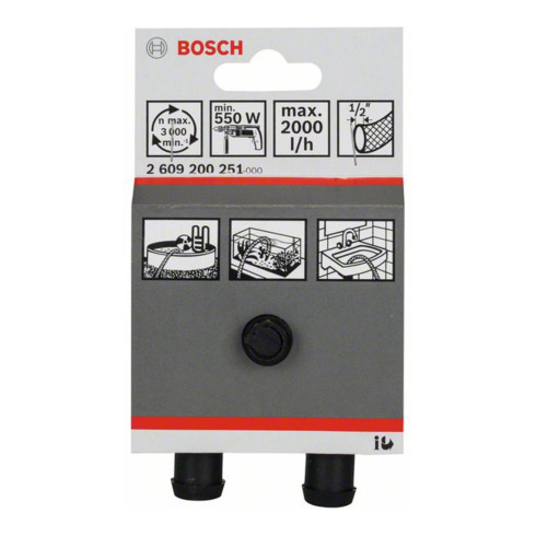 Bosch Wasserpumpe 2000 l/h 1/2", 4 m 40 m 30 Sekunden