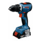 Bosch Werkzeug-Set: GSR 18V-65 + 2 x Akku + 19-tlg. Handwerkzeug-Set in L-BOXX-1