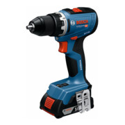Bosch Werkzeug-Set: GSR 18V-65 + 2 x Akku + 19-tlg. Handwerkzeug-Set in L-BOXX