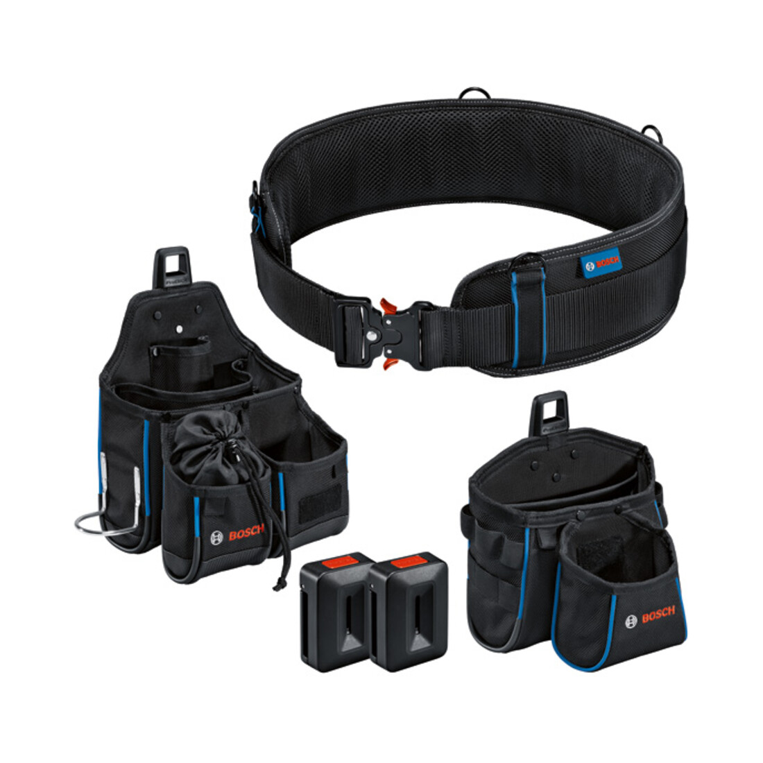 Bosch Werkzeugtasche Werkzeug-Set: je 1x Gürtel 108, GWT 2, GWT 4, 2x ProClick Holder