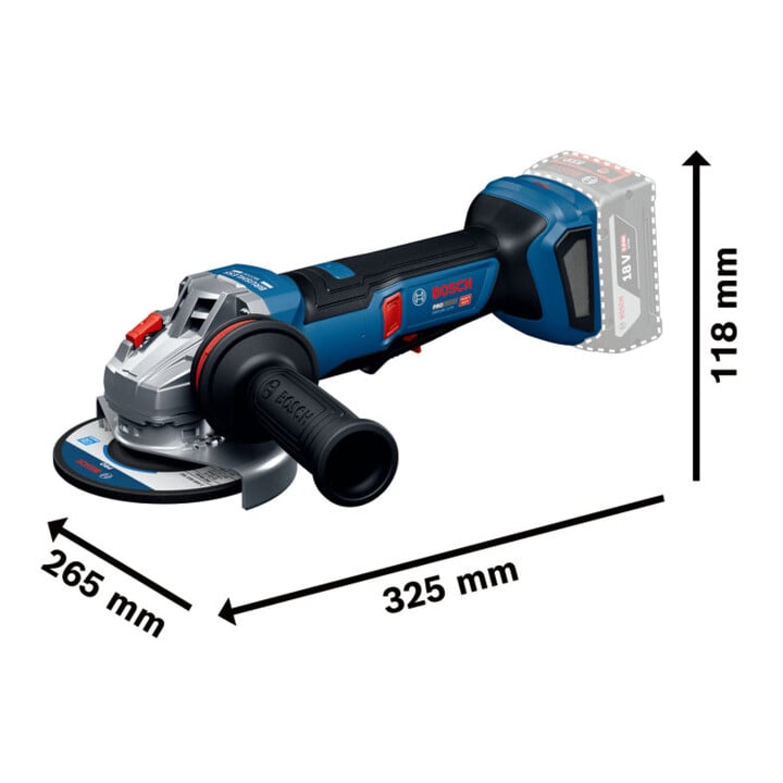 Bosch Winkelschleifer GWS18V-11PS in L-BOXX
