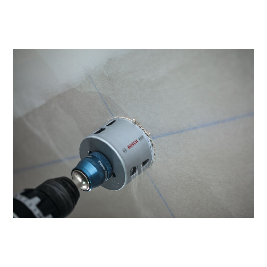 Bosch Wood and Drywall gatenzaag met opzethouder en randversenker, 68 x 30 mm